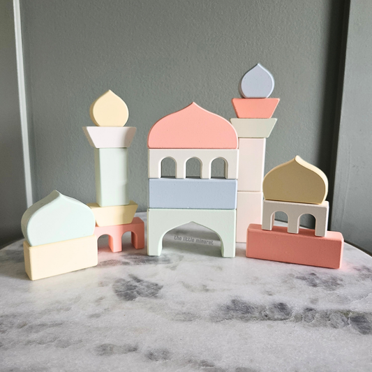 Montessori Wooden Mosque blocks (20pcs)