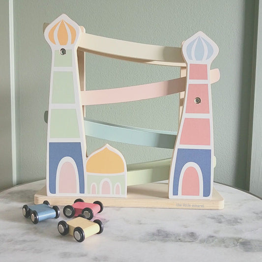 Montessori Wooden Minaret Car Ramp (4pcs)